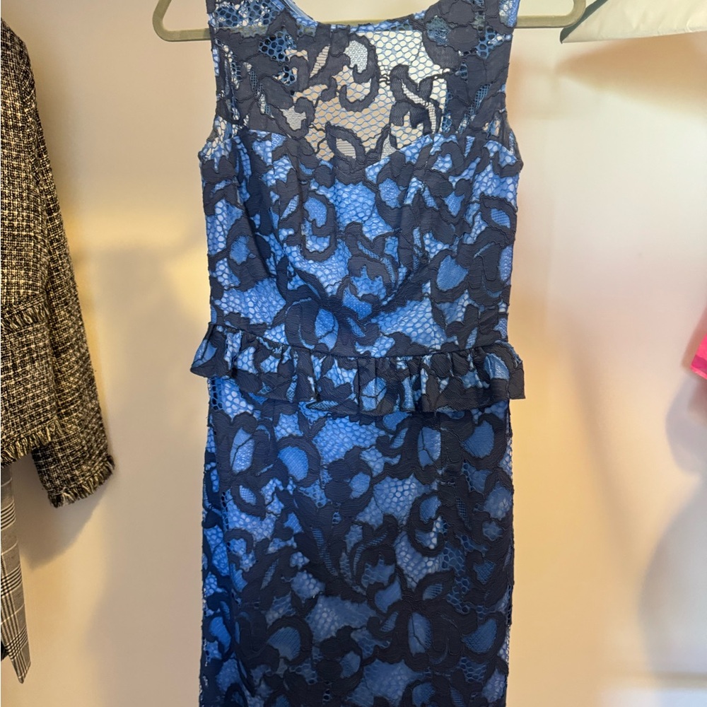 Lilly Pulitzer Elegant Blue Lace Dress